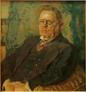 マックスハルベの肖像 作： Albert Weisgerber
